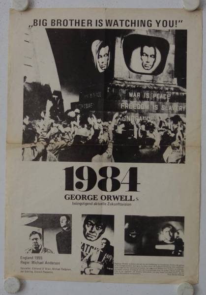 1984 originales deutsches Filmplakat (R70s)